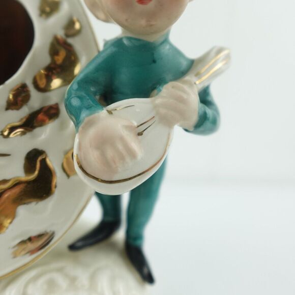Lipper Mann L&M Elf with Lute Ceramic Figurine Japan 1956 Vintage - Picture 7 of 16